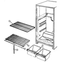 Maytag GT15A43LA shelves & accessories diagram
