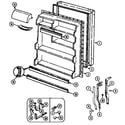 Maytag GT15A43LA fresh food door diagram