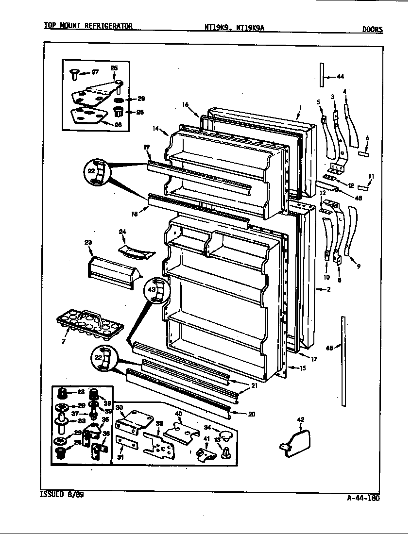 Doors (nt19k9/9a01b) (nt19k9/9a01c) (nt19k9a/9a04b) (nt19k9a/9a01b) (nt19k9a/9a01c)