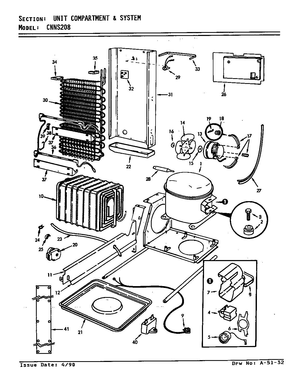 UNIT COMPARTMENT & SYSTEM (CNNS208/9T01B)