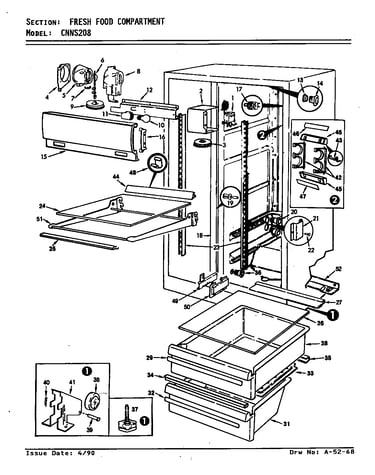 Fresh food compartment (cnns208/9t01b)