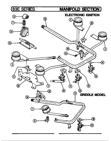 Manifold section (electronic ignition)