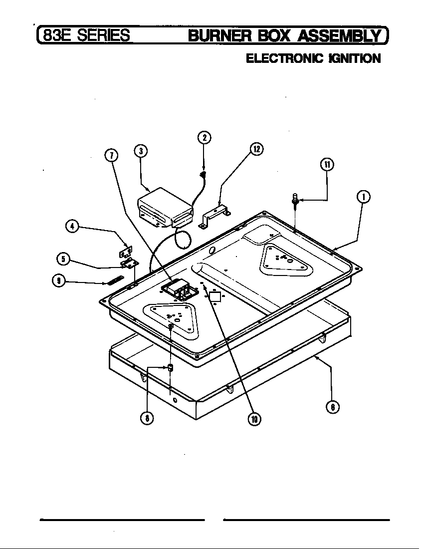 BURNER BOX ASSY. (ELECTRONIC IGNITION)