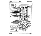 Maytag NNS207F2GH/5N78A freezer compartment diagram