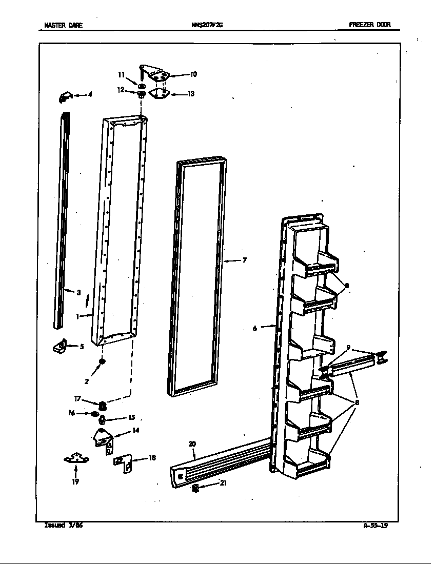 Freezer door