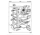 Admiral ICNS28D92A/5L58A freezer compartment diagram