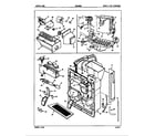 Admiral ICNS28D92H/5L58A water & ice dispenser diagram