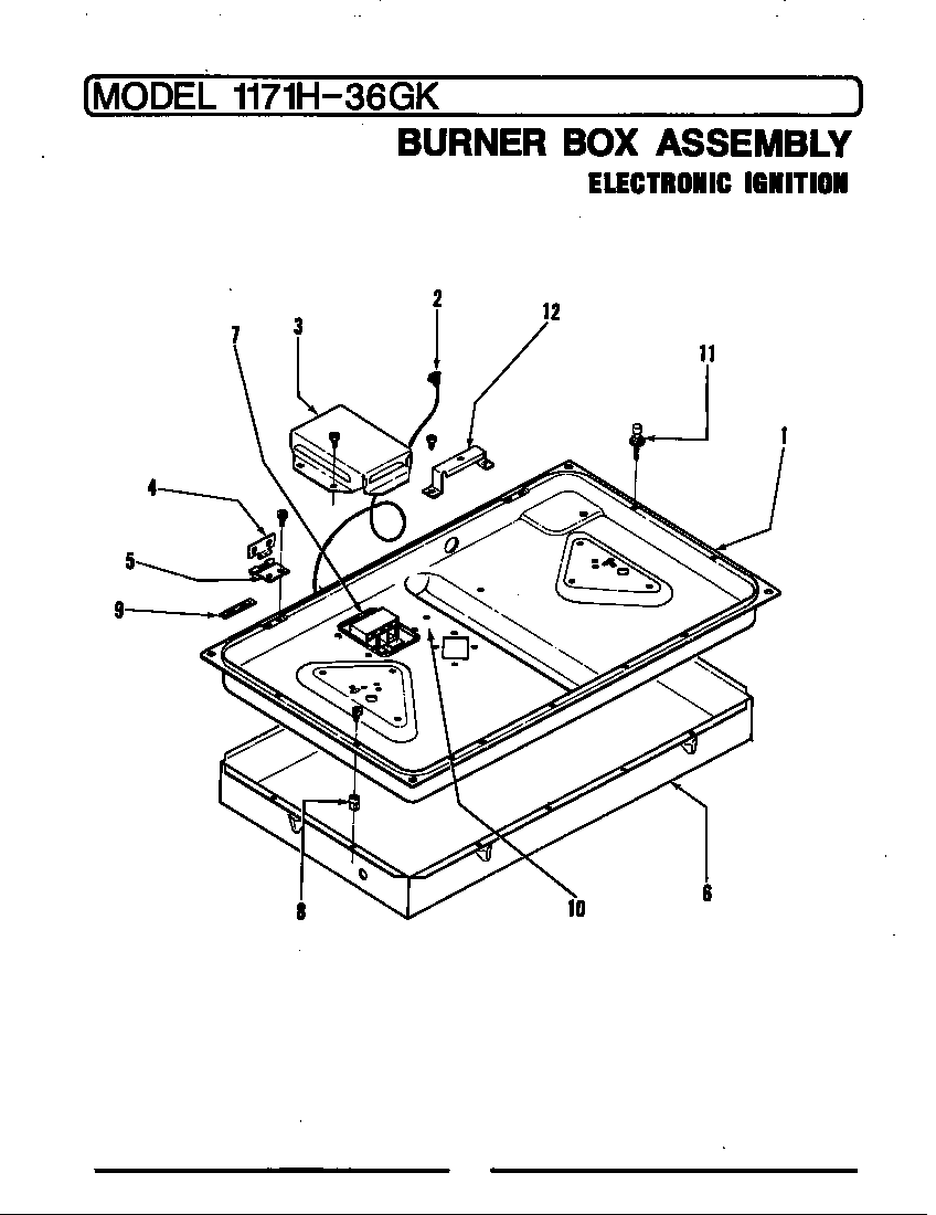 Burner box assy.