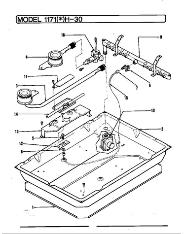 Burner box assy. (1171*h-30) (1171ah-30) (1171wh-30)