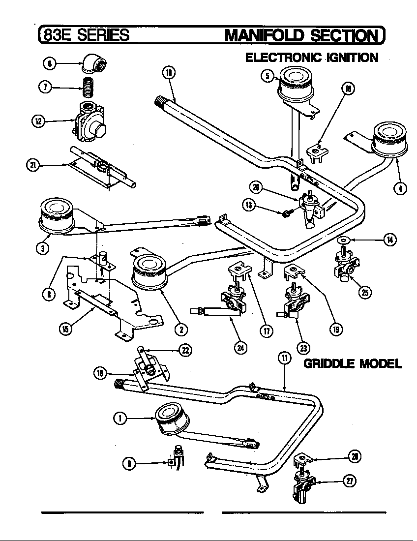 Manifold section (electronic ignition)