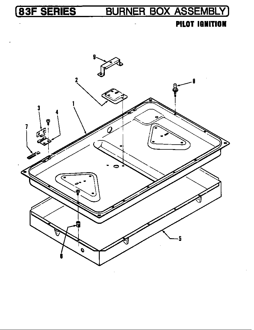 Burner box assy. (pilot ignition)