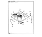 Admiral A3510PRW top assembly diagram