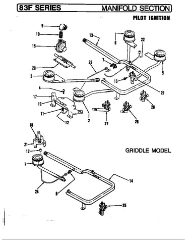 Manifold section (pilot ignition)