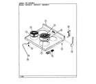 Admiral A3531WRW top assembly diagram