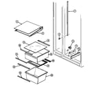 Maytag GS22A8D3V shelves & accessories diagram