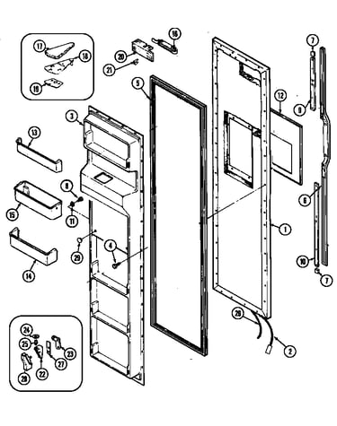 Freezer door