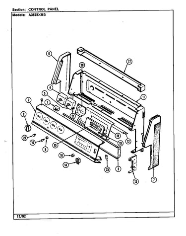 Control panel (a3878xrb) (a3878xrb)