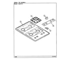 Admiral A8210PW top assy. diagram