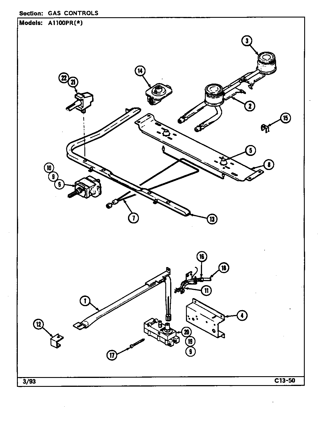 Control system (a1100pra) (a1100prw)