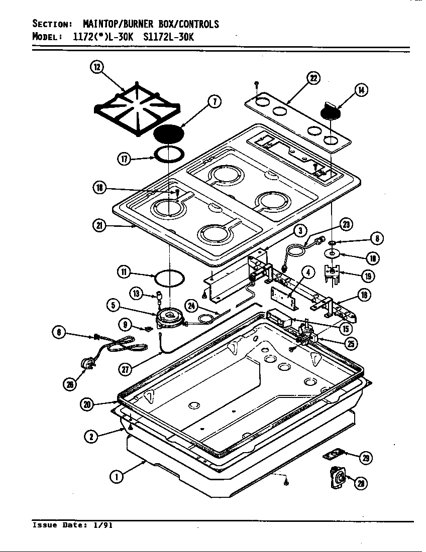 Top assembly