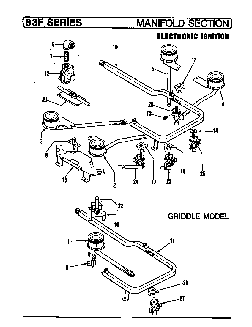 MANIFOLD SECTION (ELECTRONIC IGNITION)