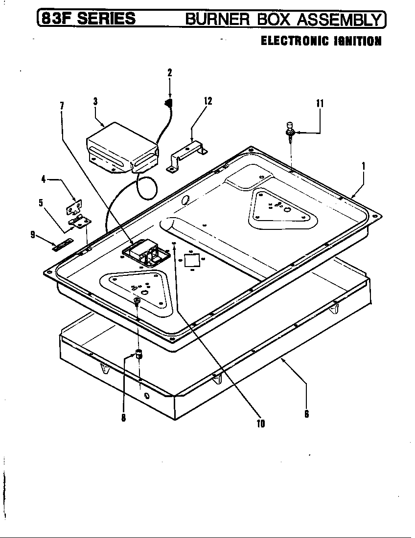 BURNER BOX ASSY. (ELECTRONIC IGNITION)