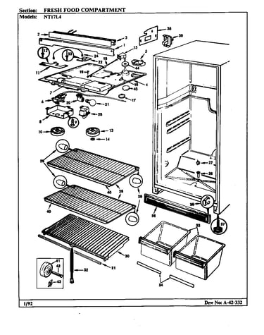 Fresh food compartment (nt17l4a/ba21a) (nt17l4h/ba21a)