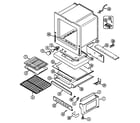 Admiral A6498XRS oven/base diagram