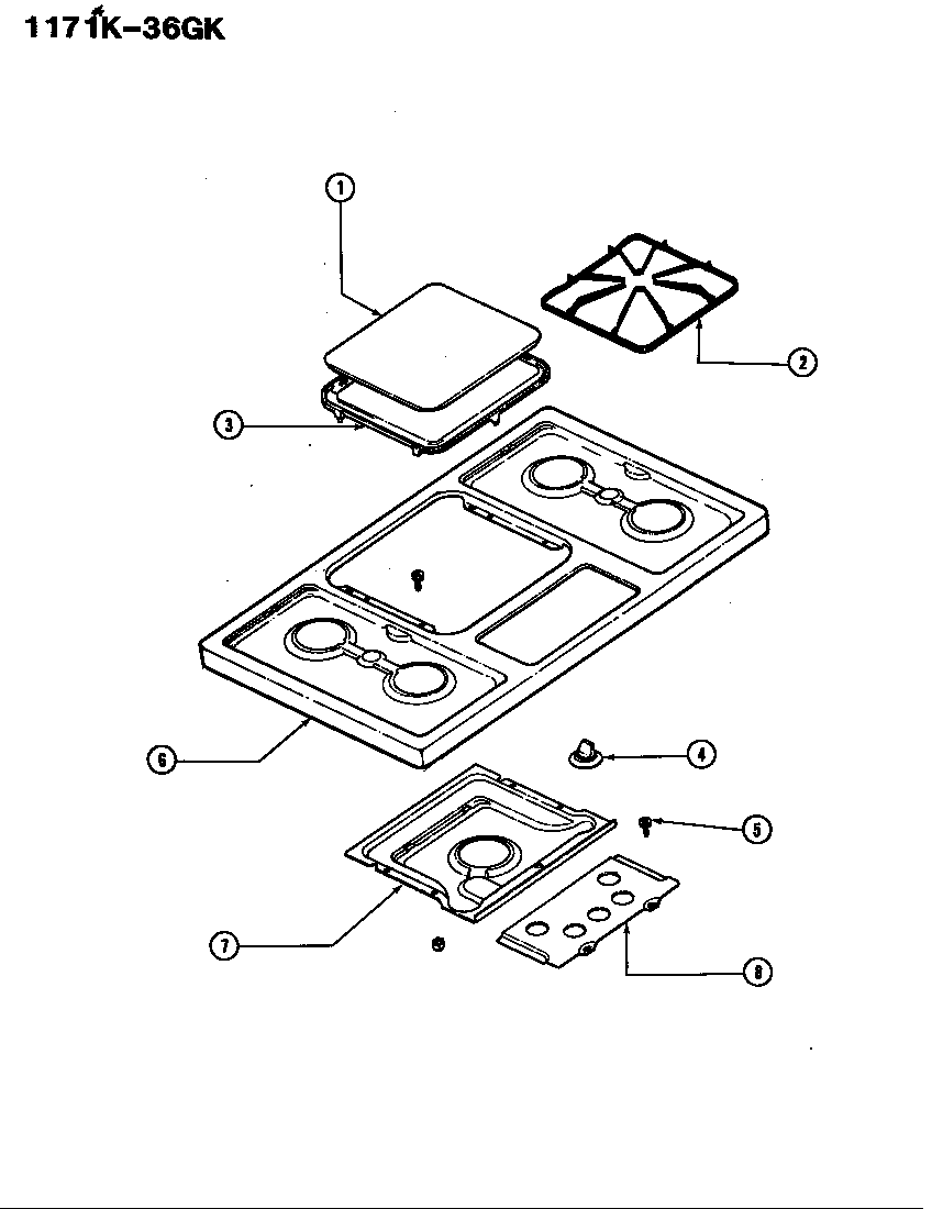 Top assembly (griddle)