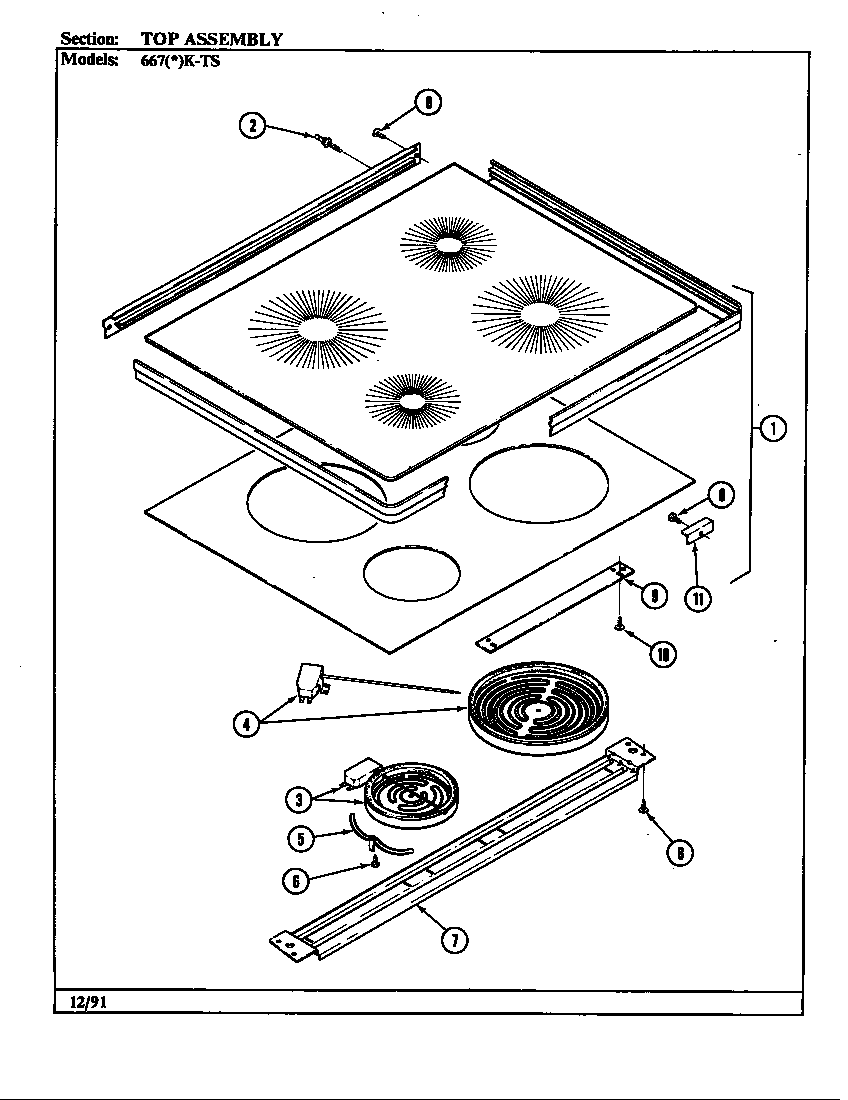 Top assembly