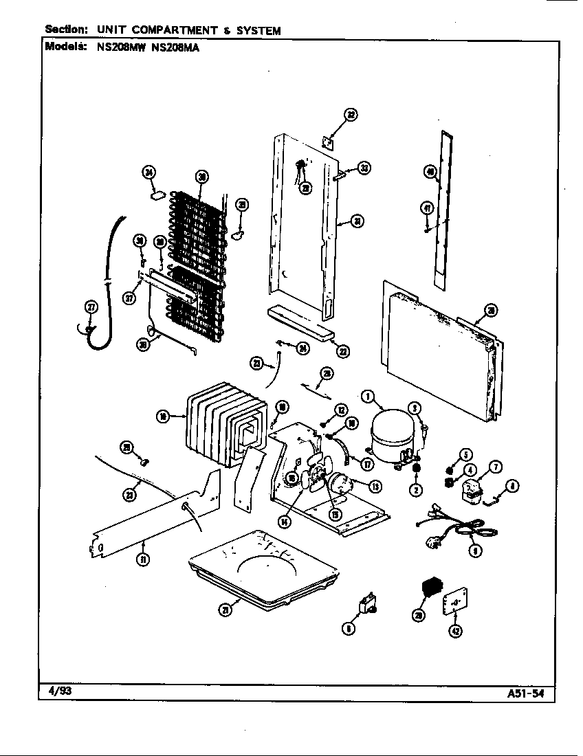 Unit compartment & system (ns208mw/dr06a) (ns208mw/dr07a)