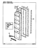 Freezer door (ns208mw/dr06a) (ns208ma/dr07a)