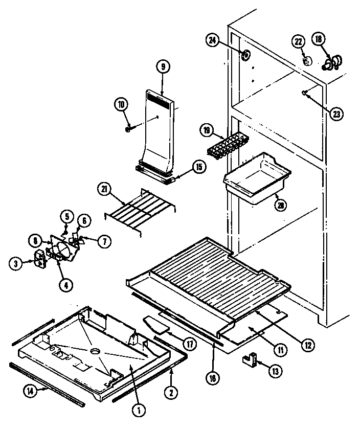 Freezer compartment (nt173ma/dc24a) (nt173ma/dc24c) (nt173mw/dc23a) (nt173mw/dc23c)