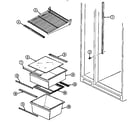 Maytag NS207MA/DR02A shelves & accessories diagram