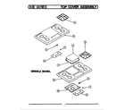 Magic Chef U83FS-1G top assembly diagram