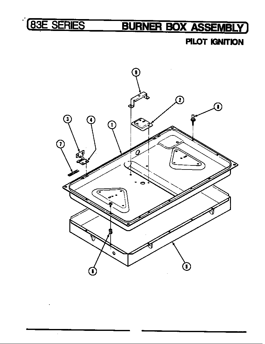 Burner box assy. (pilot ignition)