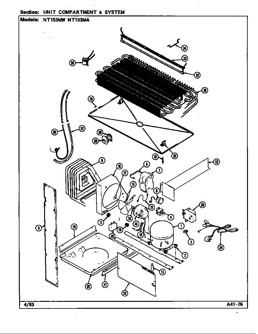Unit compartment & system (nt153ma/dc01a) (nt153ma/dc01b) (nt153ma/dc02a) (nt153mw/dc01a) (nt153mw/dc01b)