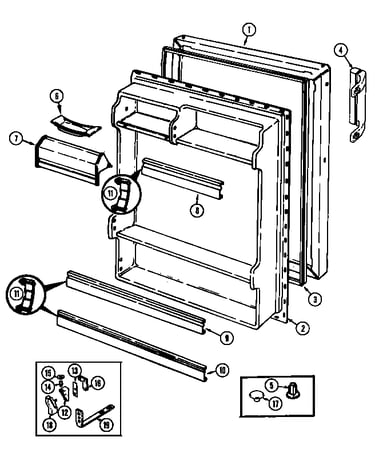Fresh food door (nt153ma/dc01a) (nt153ma/dc01b) (nt153ma/dc02a) (nt153mw/dc01a) (nt153mw/dc01b)