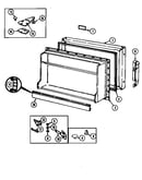 Freezer door (nt153ma/dc01a) (nt153ma/dc01b) (nt153ma/dc02a) (nt153mw/dc01a) (nt153mw/dc01b)