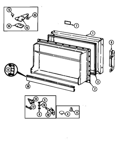 Freezer door (nt153ma/dc01a) (nt153ma/dc01b) (nt153ma/dc02a) (nt153mw/dc01a) (nt153mw/dc01b)