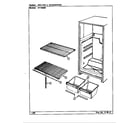 Maytag NT156MW/DC05B shelves & accessories diagram