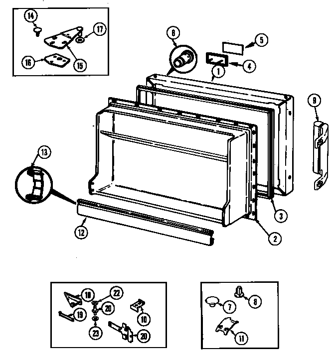 Freezer door
