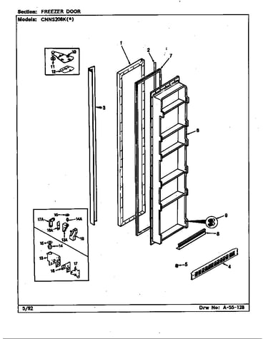 Freezer door