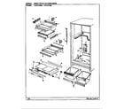 Maytag CNNT198KLA/BF52B shelves & accessories diagram