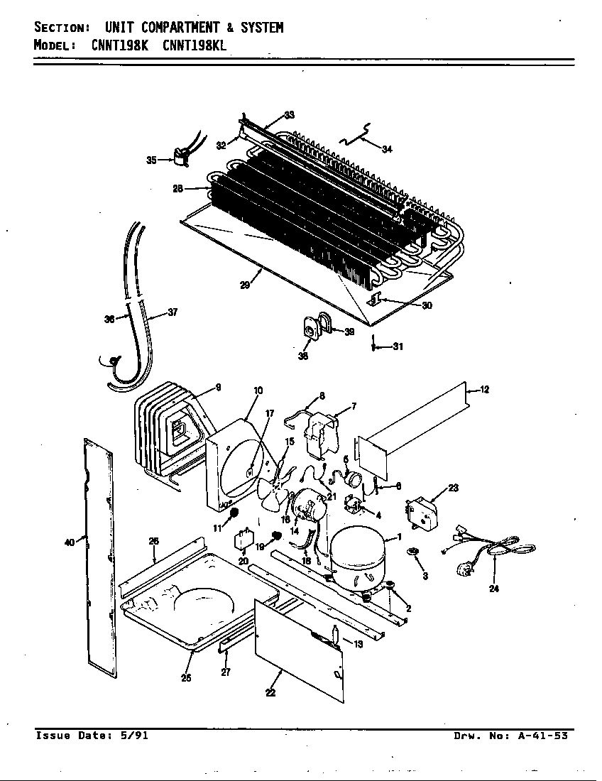 Unit compartment & system