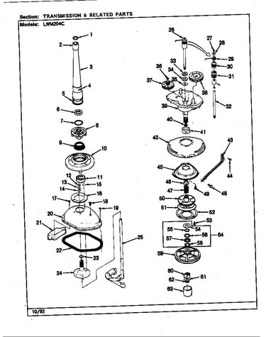 Transmission & related parts