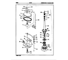 Norge LWL203A transmission & related parts (rev. a-d) diagram