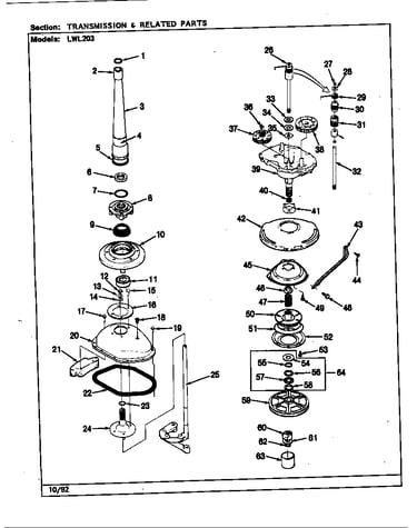 Transmission & related parts (rev. k-p)