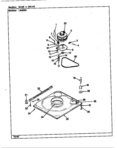 Base & drive (rev. a-e) (lwm205w)