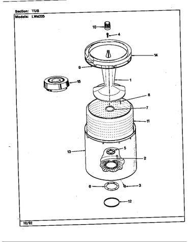Tub (rev. a-e) (lwm205w)